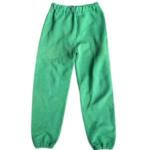 Vintage Russell Athletic jogger sweatpants green youth Small 6/7 90s USA made - Picture 1 of 8