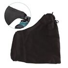 Saw Dust Bag With Zipper Steel Bracket Nylon Internal Dust Collect Pouch Black