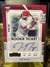 2021 PANINI CONTENDERS BASEBALL #194 JOSE ROJAS ROOKIE TICKET AUTO ⚾️