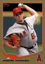 2013 Topps Update Gold #US229 Jason Vargas  /2013 Los Angeles Angels