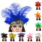 Peacock Indian Hair Band Halloween Carnival Feather Headdress Hair Accessories
