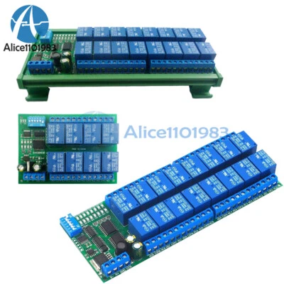 DC12V 8-16Channel RS485 Relay Delay Module Modbus RTU PLC Expaning Board - Image 1 of 4