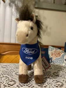 Ford Horse Douglas Plush Rare w/ Scarf Special Edition 2018 Toffee Spot Horse - Picture 1 of 12