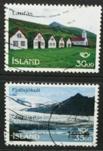 ICELAND 1995 Nordic Countries Tourism: Scenery. Set of 2. Fine USED. SG840/841. - Picture 1 of 1