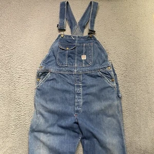Vintage Test Sanforized by Rice Stix Overalls Denim Jean Work Wear Union USA - Picture 1 of 20