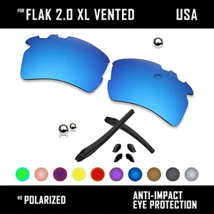 Kits de repuesto de lentes y goma antiarañazos para Oakley Flak 2.0 XL ventilados OO9188 - Imagen 1 de 17
