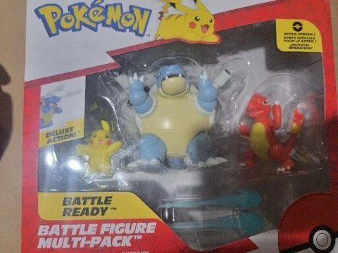 Pokemon Battle Ready Battle Figure Multi-Pack (Pikachu, Blastoise, Charmeleon) Cover