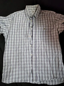 Men’s Lacoste Brand Short Sleeve Button Down Shirt Size 44 - Picture 1 of 3