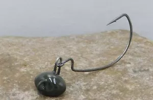 Bob4bass Swing Jig Football Gama 584 Offset Shank Worm EWG Hook 2/0 - 5/0 5PK - Picture 1 of 13