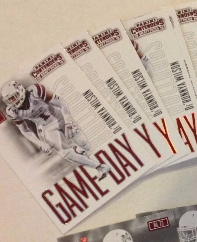 De'Runnya Wilson #23 mississippi St Patriots RC 2016 Contenders Draft Game Day - Image 1 of 1