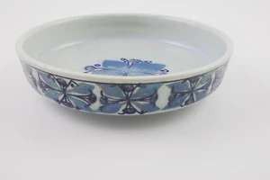 60s Aluminia Faience Royal Copenhagen Tenera Butterfly Bowl Grete Helland Hansen - Picture 1 of 8