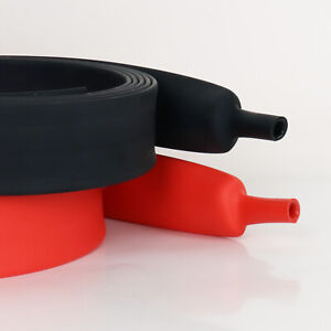 Black or Red Heat Shrink Tubing 3:1 Marine Grade Waterproof Glue Adhesive Lined