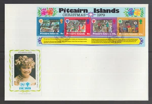 Postal History Pitcairn IYC International Year the Child beautiful Large FDC /1 - Picture 1 of 1