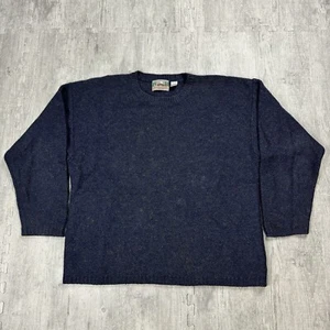 VTG 90S EASTERN MOUNTAIN SPORTS SPECKLED RAGG WOOL PULLOVER SWEATER MENS XL - Picture 1 of 4