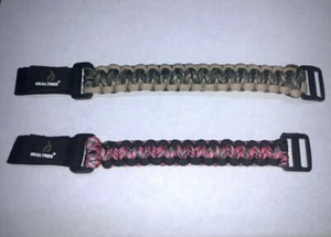 Realtree Paracord Survival Bracelet, Men & Womens Set - Picture 1 of 6
