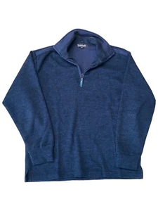 Vintage Timberland Weathergear Navy Sweater 1/4 Zip Size XL Made in the USA - Picture 1 of 6