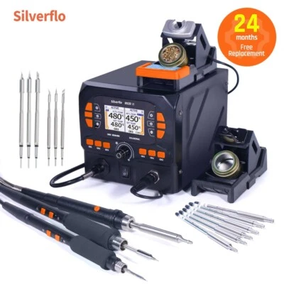 992D-II Hot Air Rework Station Digital C210/C245 2IN1 Soldering Iron Station - Image 1 of 4