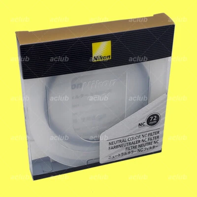 Genuine Nikon 72mm Neutral Color NC Filter Clear Lens Protector NC-72 mm - Image 1 of 2