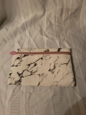  Bolsa glam cosmética IPSY janeiro 2020 mármore branco rosa.  Novo sem etiquetas  - Imagem 1 de 3