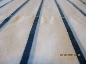 VINTAGE RALPH LAUREN COTTON FLAT Full SHEET Cape May Shadow Stripe - Picture 1 of 5