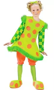 GIRLS LOLLI THE CLOWN NEON POLKA DOTS HOOP COSTUME 3-4T  FW112551T - Picture 1 of 1