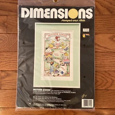 Dimensiones Kit Punto de Cruz SELLADO, MADRE GANSO, MPN 3114, Sellado 1991 Foto 1 de 3