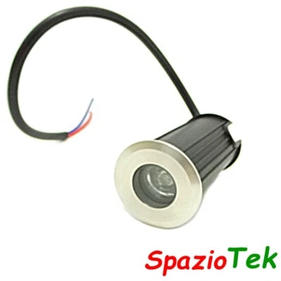 Faretto segnapasso 1W 12V Esterno calpestabile piscine fontane ip65 impermeabil - Immagine 1 di 4