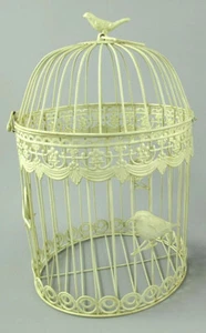 Jaula para pájaros decorativa antigua de metal jaula para plantas jaula para flores jaula redonda (g) - Imagen 1 de 3