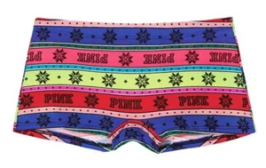 Victoria's Secret ROSA Navidad Shortie Panty Talla L Rayas Brillantes 2017 - Imagen 1 de 2