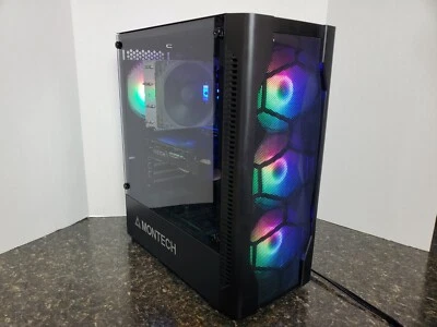 Gigabyte B450M Gaming PC - AMD Ryzen 5 / 16GB / 2TB HD & 250GB SSD / Windows 11 - Image 1 of 4