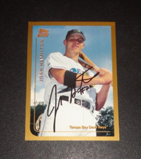 1999 Topps Traded Josh Hamilton Autographed Rookie Card RC On-Card Auto #T66