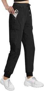 Lightweight Hiking Pants Women,Quick Dry Joggers Cargo Pants Casual Workout M - Picture 1 of 6