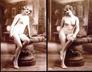 2 RIPRODUZIONI FOTOGRAFICHE NUDI ARTISTICI ANNI '20-'30 MISURA CARTOLINA 031 - Imagen 1 de 1