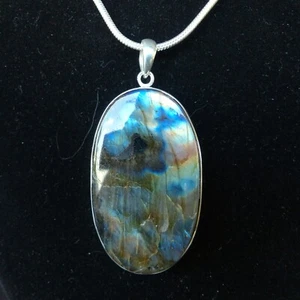 Anhänger, Silber 925 mit Labradorit aus Madagaskar - Bild 1 von 2