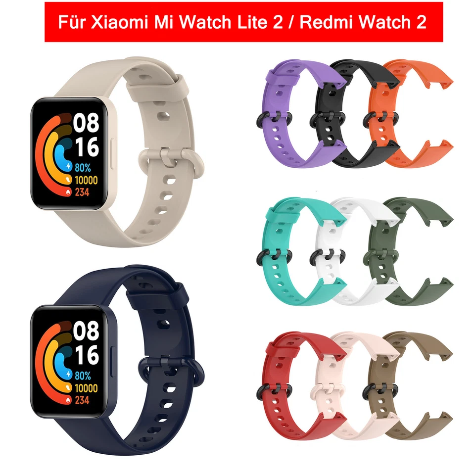 Silikon Armband Für Xiaomi Mi Watch Lite 2 / Redmi Watch 2 Ersatz Uhrenarmband - Bild 1 von 4