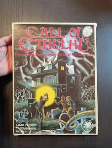 Call of Cthulhu RPG 2nd Edition 1" Box Set Chaosium 1983 complete except dice - Picture 1 of 9