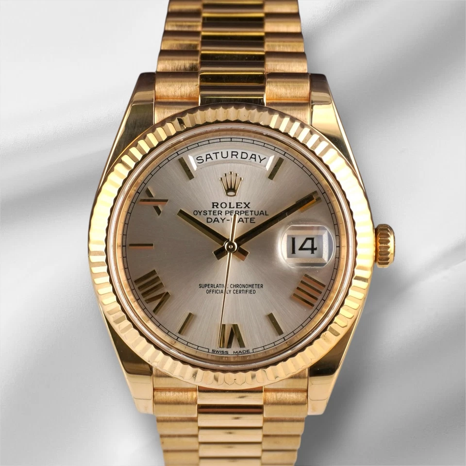 Reloj Rolex 41 mm President Day-Date II 18K oro rosa diamante para hombre 218235 Foto 1 de 4