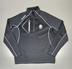Sunice Golf Jacket Mens XL. 2016 Ryder Cup Hazeltine Black Qt. Zip Pullover - Picture 1 of 8
