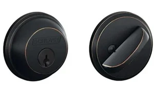 Schlage B60 N 716 Riegel, 1-seitig gleichschließend, höchste Sicherheit, gealterte Bronze 2PAK - Bild 1 von 5