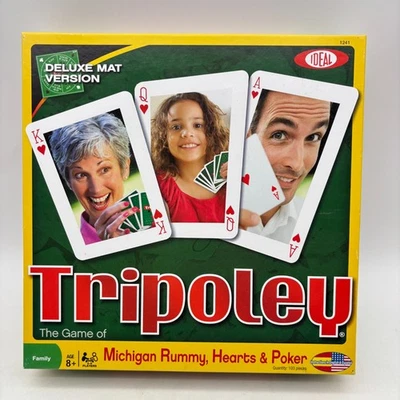 Tripoley 豪华垫版 完整 Ideal 2010 Rummy Hearts 扑克卡 — 第 1/4 张图片