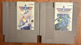 Top Gun y Top Gun 2 The Second Mission NES Nintendo Lote Probado Aut&eacute;ntico