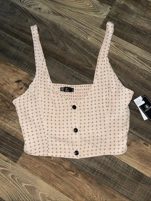 Volcom Crop Tank Top Size L Get to Steppin Top - Image 1 of 4