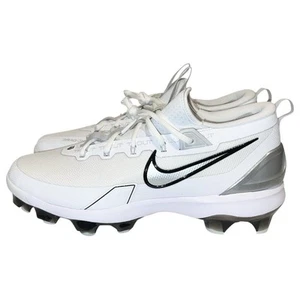 Nike Force Trout 9 Elite MCS Baseball Cleats Men’s Size 12 White Silver Black - Picture 1 of 10
