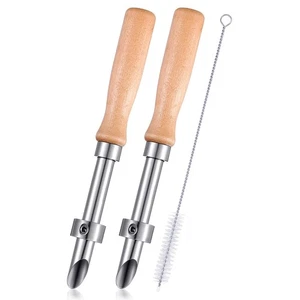 Confezione da 2 Punzoni per Cannuccia per Coperchio in Plastica, Bicchieri per Bibite, Acciaio Inox-4149 - Foto 1 di 8