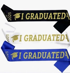 Graduation Sash, Graduation Gift For Him Or Her Class Of 2025 - Picture 1 of 3