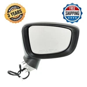 Mirror Paintable Power Glass Passenger Side For 2014-2016 Mazda 3 Sedan - Picture 1 of 6