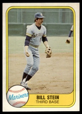 1981 Fleer Bill Stein Seattle Mariners #605 - Image 1 of 2