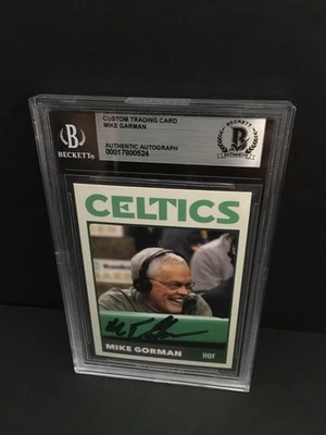 MIKE GORMAN AUTOGRAPHED CUSTOM TRADING CARD - BECKETT  ENCAPSULATED - Image 1 of 4