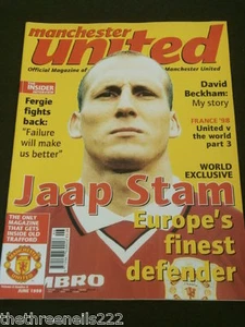 MANCHESTER UNITED -  JAAP STAM - JUNE 1998 - Imagen 1 de 1