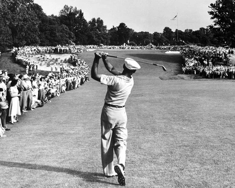 Golfer BEN HOGAN 8x10 Photo 1950 US Open Poster Famous 1 Iron Glossy Print Cover